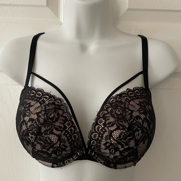 La SENZA BEYOND SEXY Bra Padded Lacy Push-Up Strappy Size 34DD - Picture 1 of 15